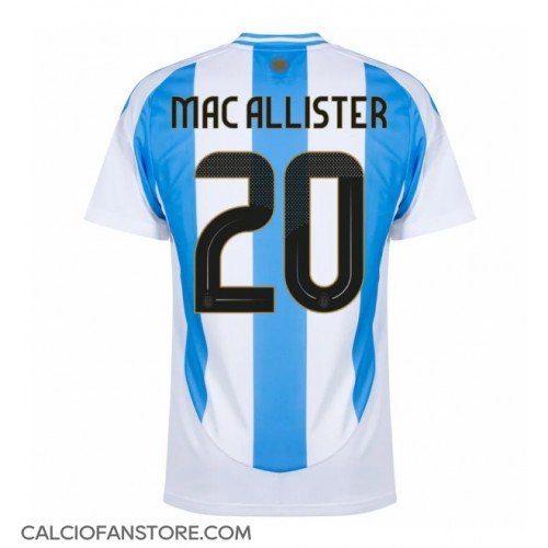 Maglia Calcio Argentina Alexis Mac Allister #20 Prima Divisa Copa America 2024 Manica Corta
